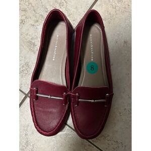 Mercer and Madison red leather loafers size 8